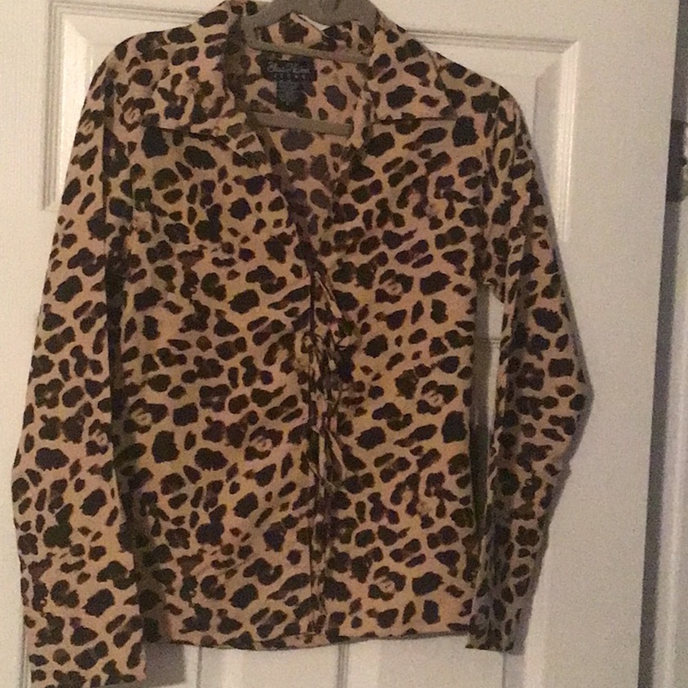 Leopard Print Long Sleeve Shirt